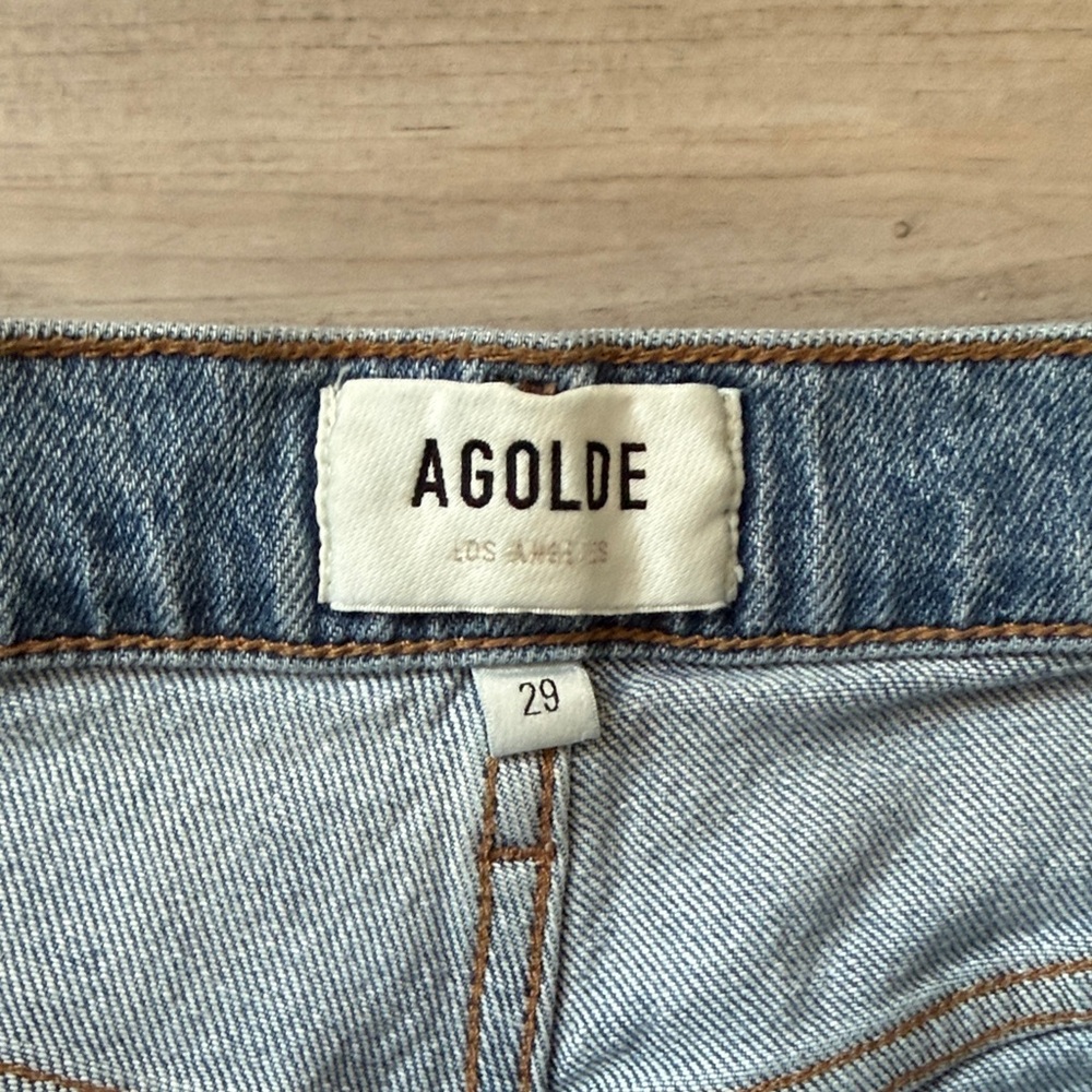 AGOLDE Harper Mid Rise Relaxed Straight Jeans in Flash Size 29 - Picture 7 of 12